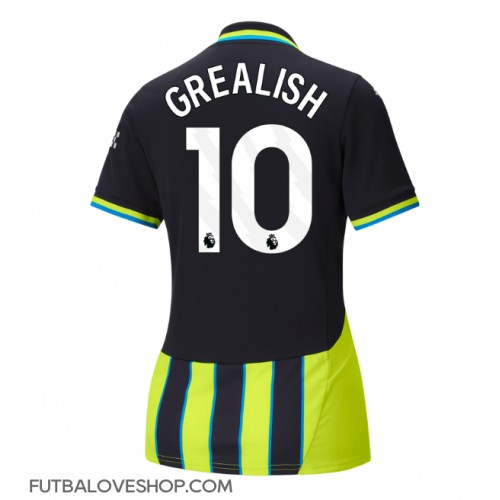 Dres Manchester City Jack Grealish #10 Preč pre Ženy 2024-25 Krátky Rukáv